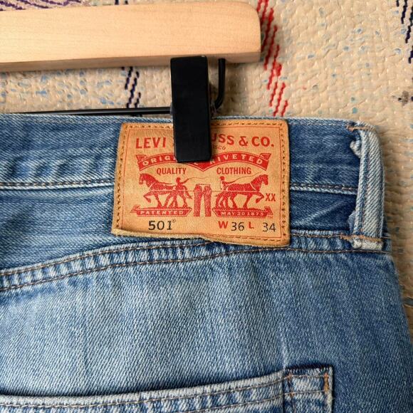 Custom wide leg baggy flared jeans size 36 x 34 - Picture 5 of 5